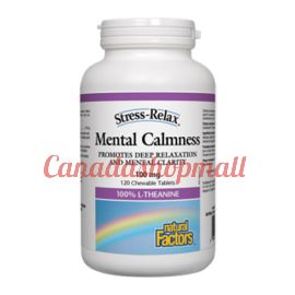 NaturalFactors Mental Calmness 100mg 120chewable tablets