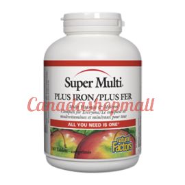 NaturalFactors Super Multi Plus Iron 180tablets