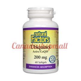 NaturalFactors Ubiquinol Active CoQ10 200mg 60softgels