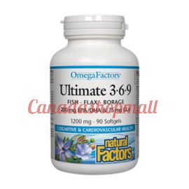 NaturalFactors Ultimate 3-6-9 1200mg 90softgels