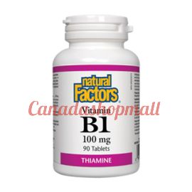 NaturalFactors Vitamin B1 100mg 90tablets