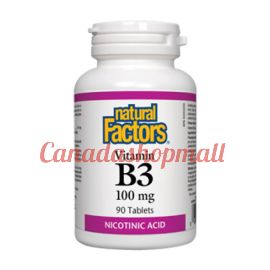 NaturalFactors Vitamin B3 100mg 90tablets