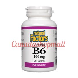 NaturalFactors Vitamin B6 100mg 90tablets