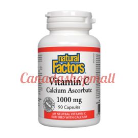 NaturalFactors Vitamin C 1000mg Calcium Ascorbate 90capsules