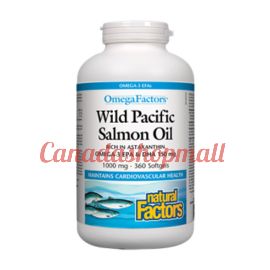 NaturalFactors Wild Pacific Salmon Oil 1000mg 360softgels