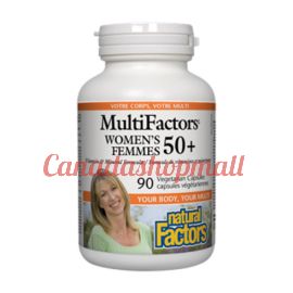 NaturalFactors Women's 50+ MultiFactors 90vegetarian capsules