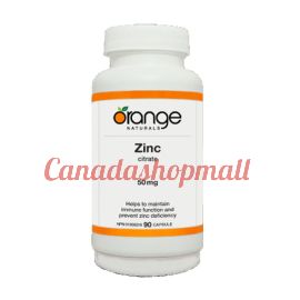 Orange Zinc Citrate 50mg 90capsules 