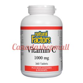 NaturalFactors Plus Bioflavonoids & Rosehips Vitamin C 1000mg 360tablets