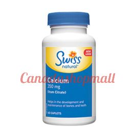 Swissnatural Calcium 350mg (from Citrate)60caplets