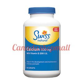 Swissnatural Calcium with Vitamin D 500mg/200IU 90caplets