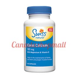 Swissnatural Coral Calcium with Magnesium and Vitamin D 180mg 90caplets