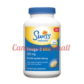 Swissnatural Omega-3 Mini 500mg EPA 200mg DHA 100mg 120softgels