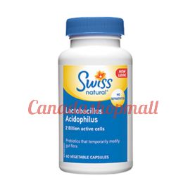 Swiss Naturals Lactobacillus Acidophilus 60 vegetable capsules.