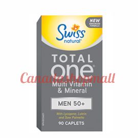 Swiss Natural Total One Men 50+ Multi Vitamin & Mineral 90 caplets.