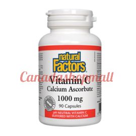 NaturalFactors Vitamin C Calcium Ascorbate 1000mg 90Capsules