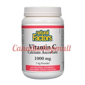 NaturalFactors Vitamin C Calcium Ascorbate Powder 1000mg