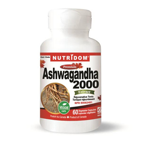 Nutridom Ashwagandha Root Extract 4:1 ,60 Veggie Capsules